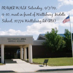 Wattsburg Prayer Walk