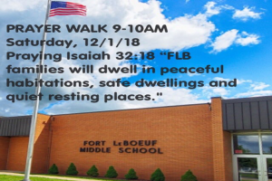 Fort LeBoeuf Prayer Walk